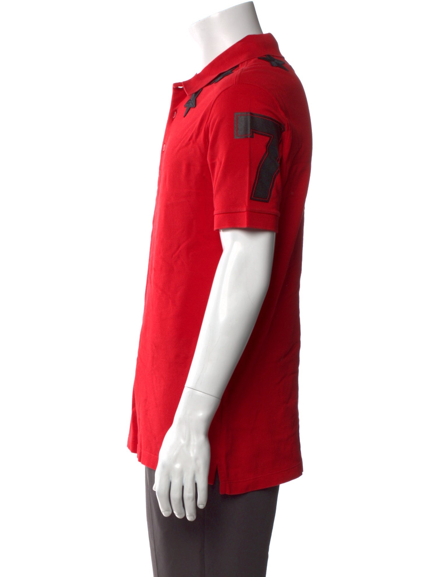 Givenchy V-Neck Short Sleeve Polo Shirt