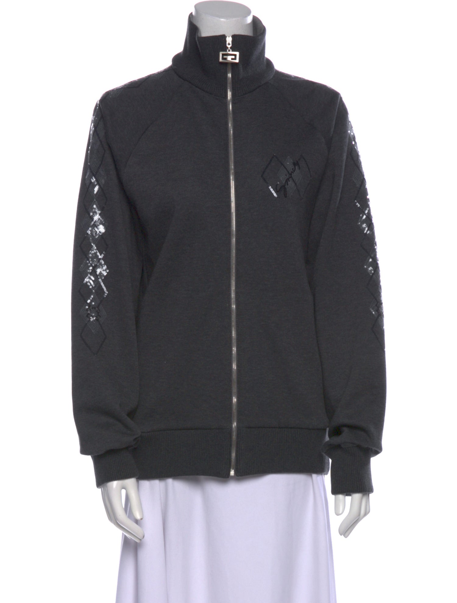 Givenchy Mock Neck Long Sleeve Sweatshirt