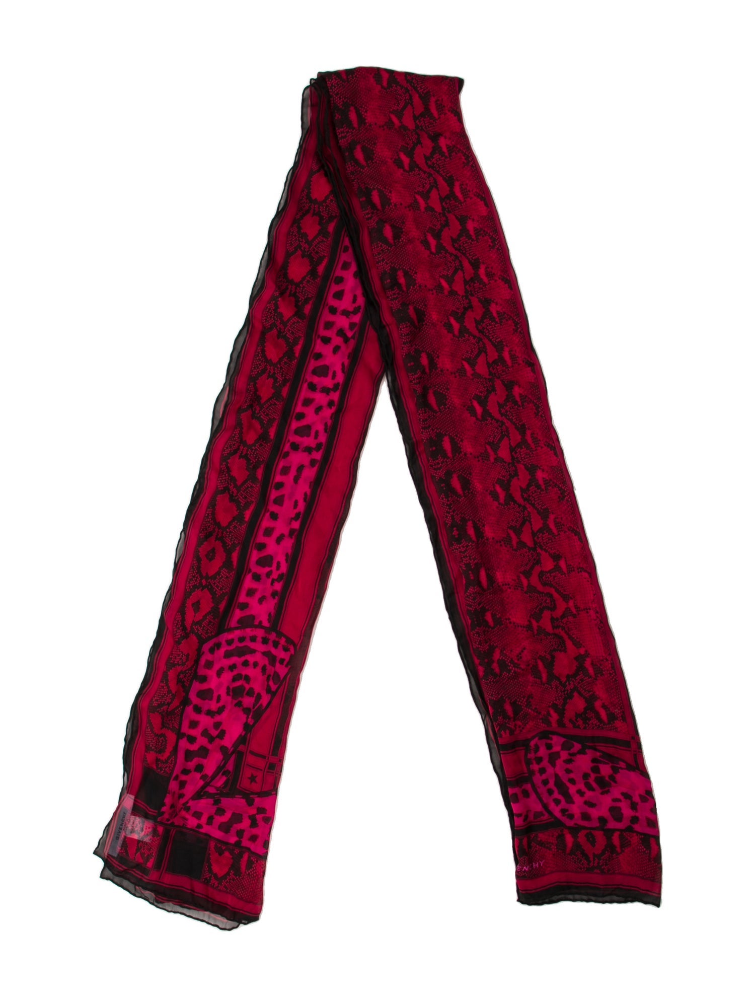 Givenchy Silk Animal Print Scarf