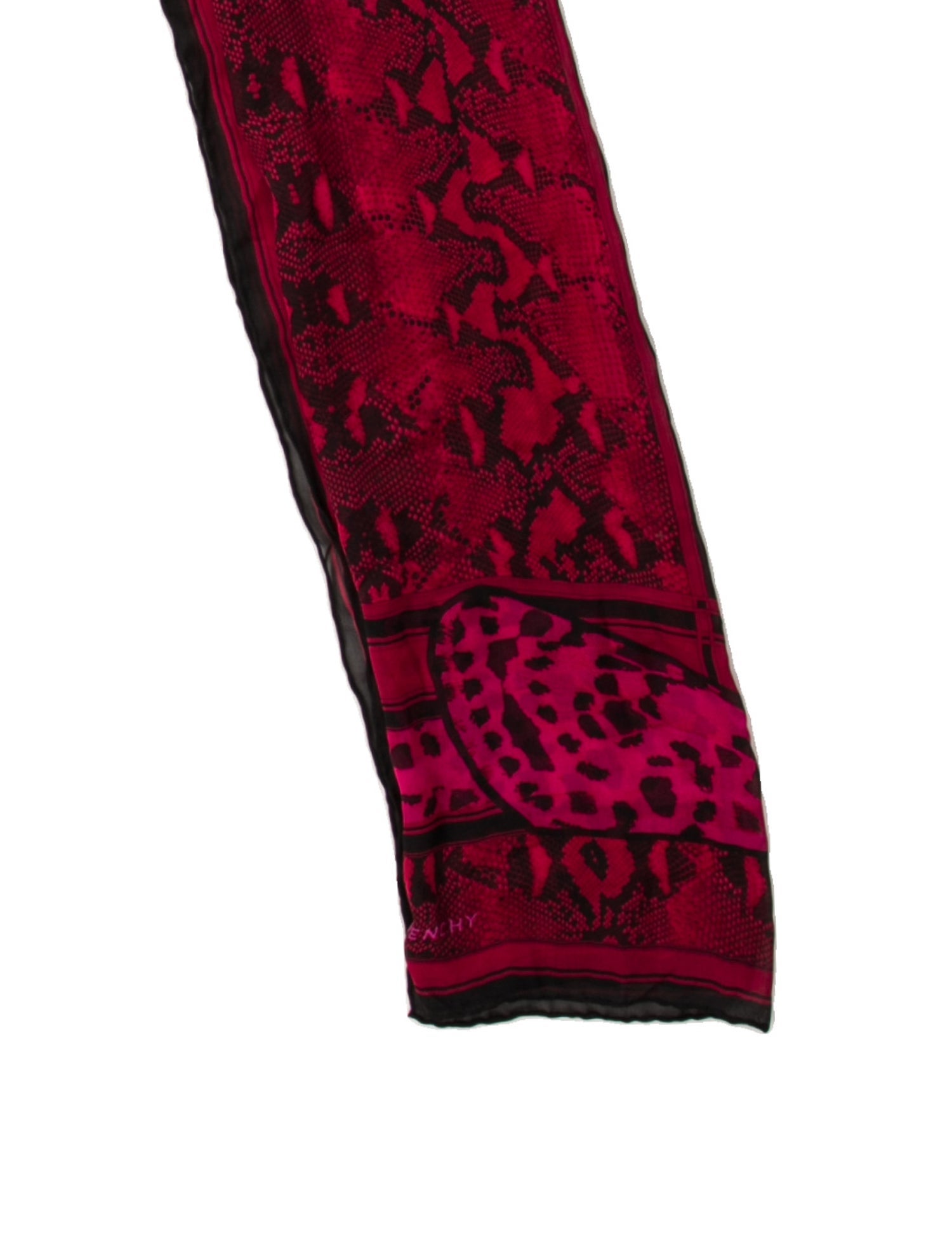 Givenchy Silk Animal Print Scarf