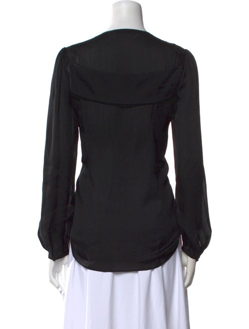 Givenchy Silk Crew Neck Button-Up Top