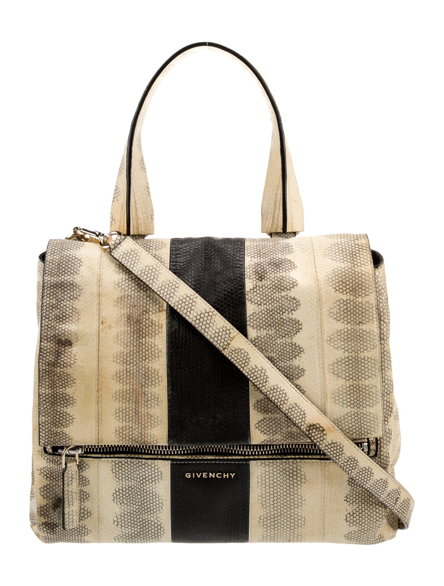 Givenchy Embossed Leather Top Handle Bag