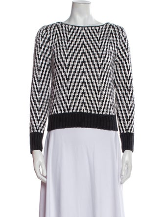 Givenchy Printed Bateau Neckline Sweater