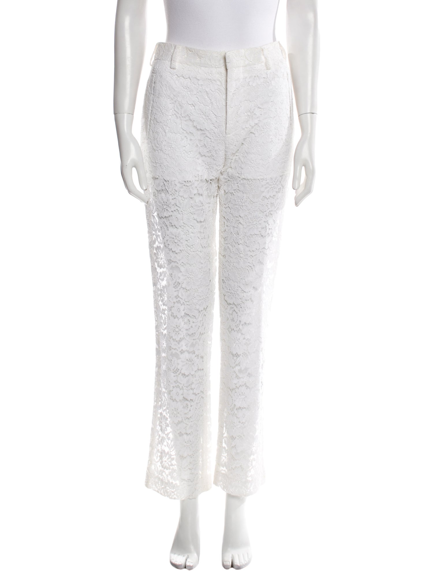 Givenchy Lace Pattern Straight Leg Pants