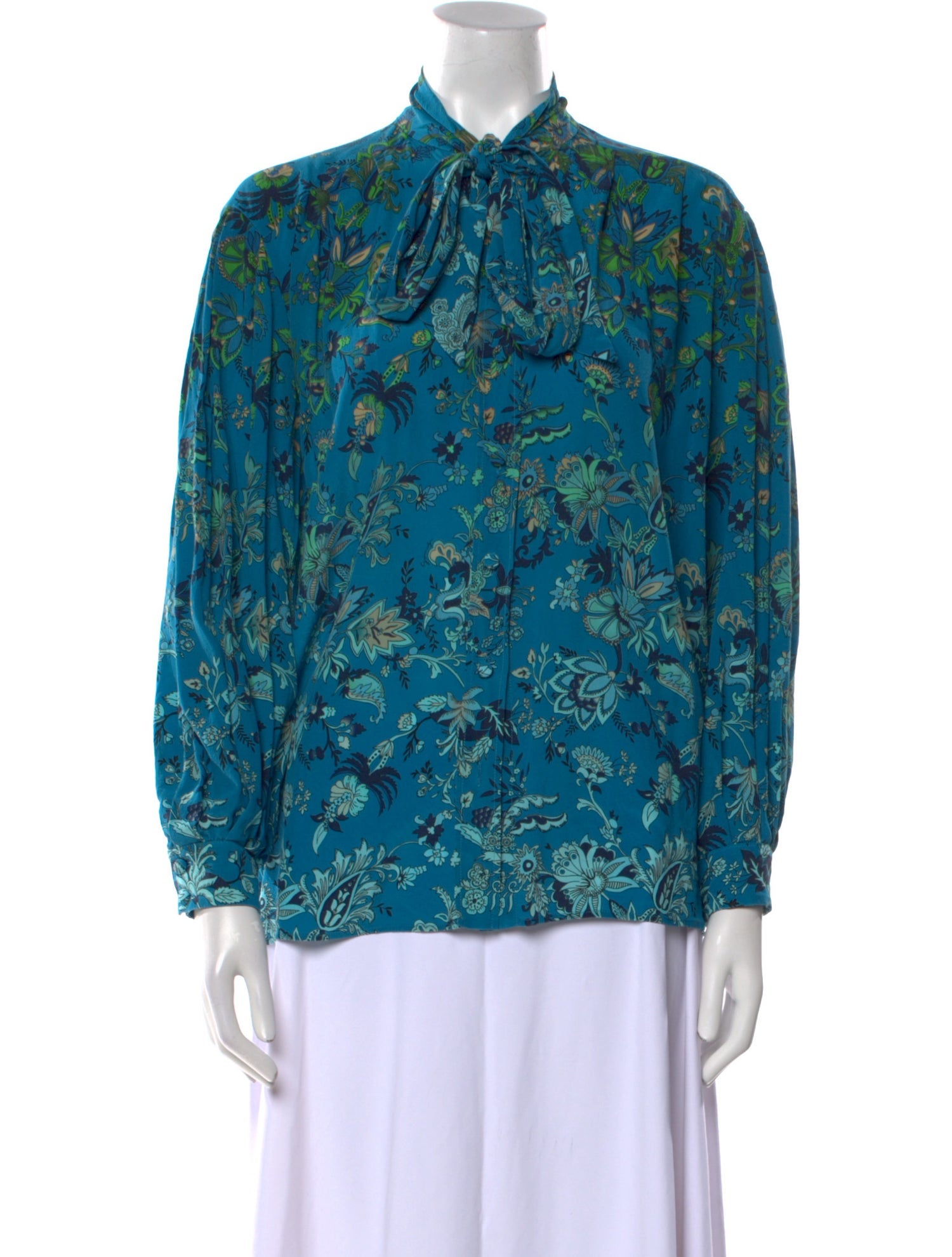 Givenchy Silk Floral Print Blouse