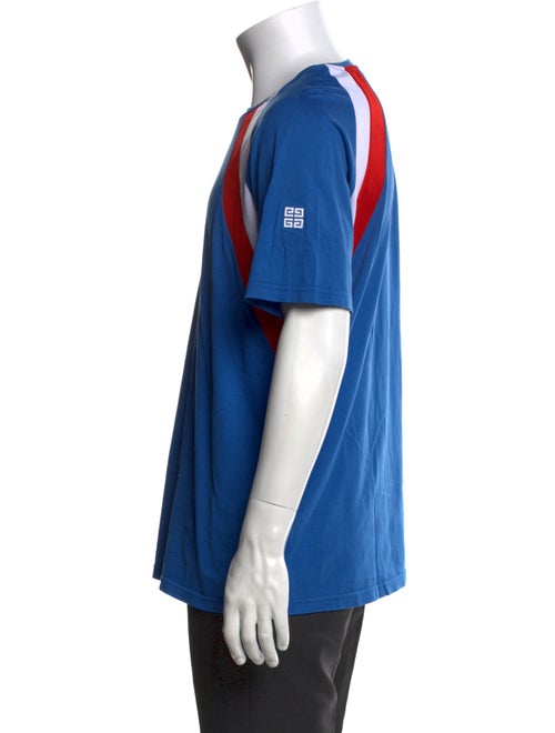 Givenchy Colorblock Pattern Crew Neck T-Shirt