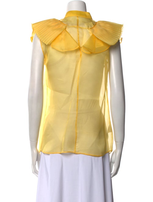 Givenchy Silk Mock Neck Blouse