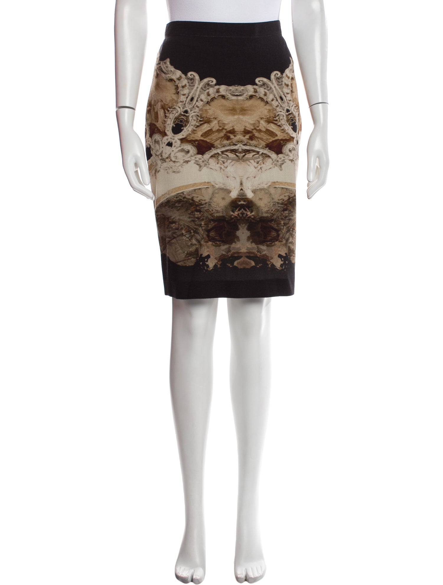 Givenchy Wool Knee-Length Skirt