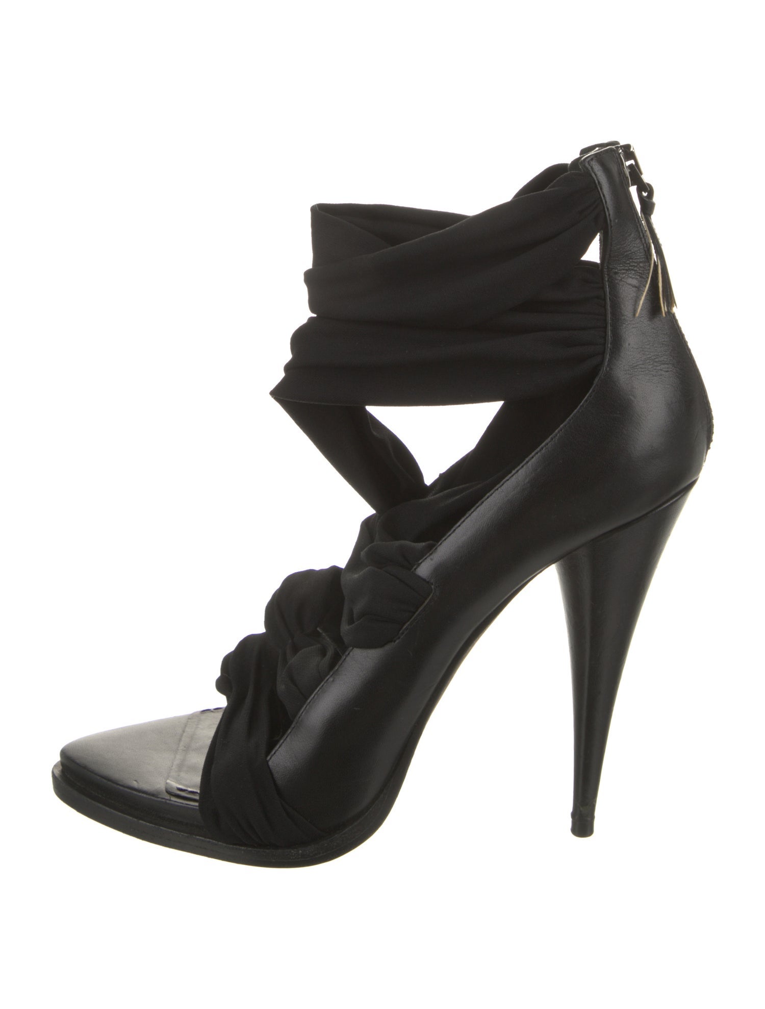 Givenchy Leather Leather Trim Embellishment Sandals