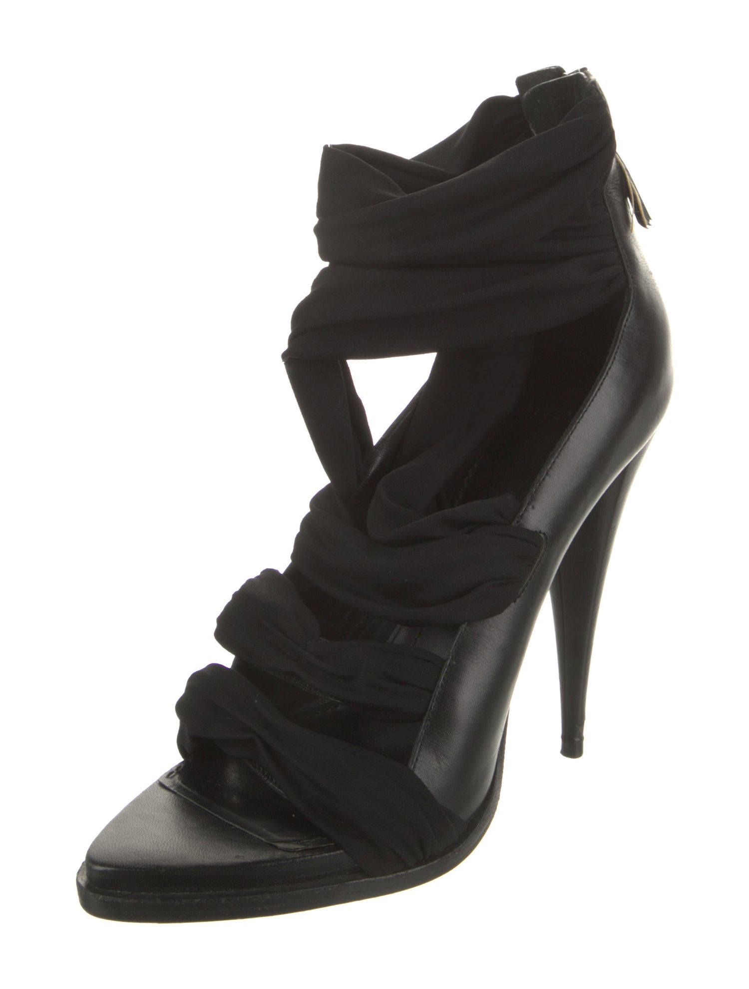 Givenchy Leather Leather Trim Embellishment Sandals