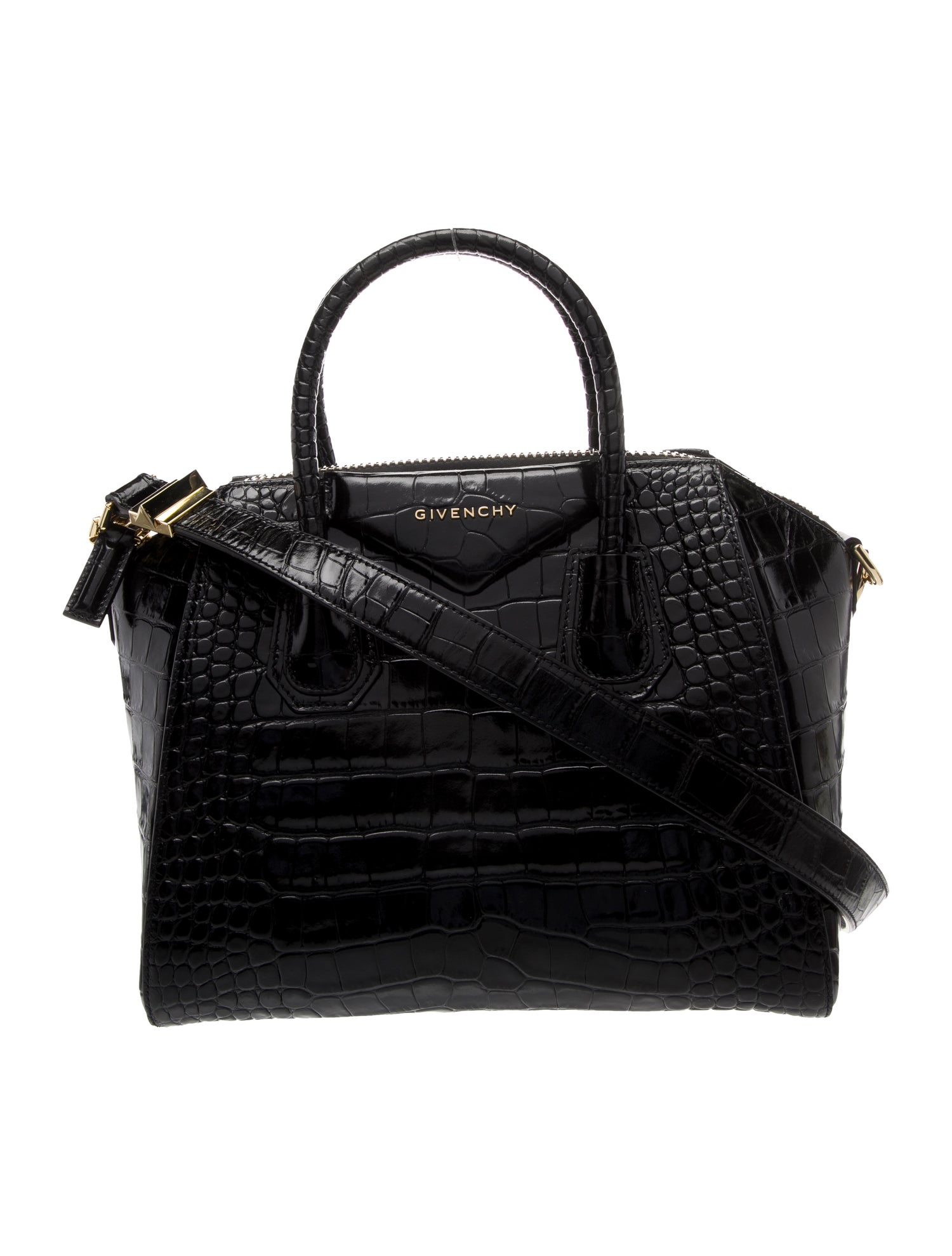 Givenchy Embossed Leather Top Handle Bag