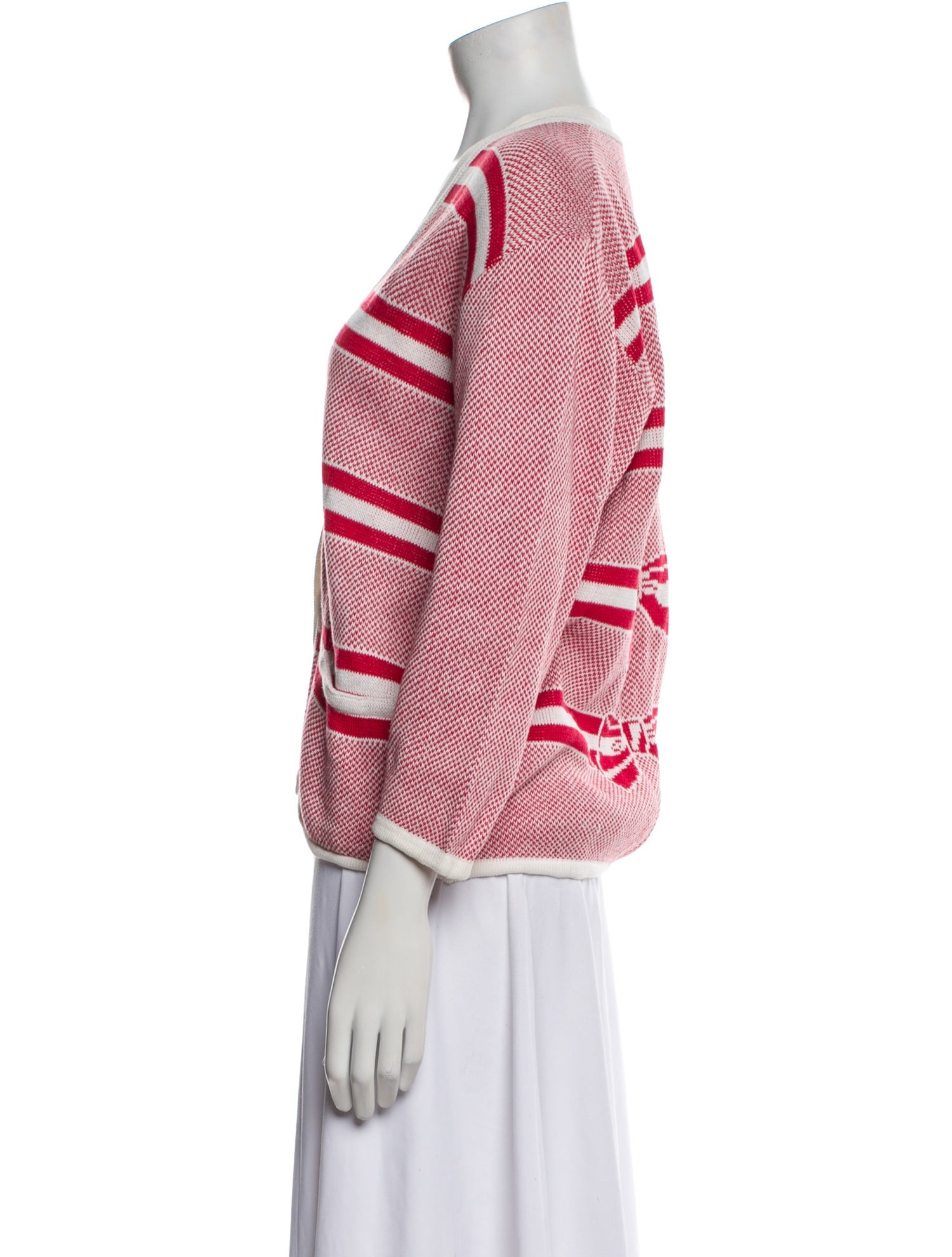 Givenchy Striped V-Neck Sweater