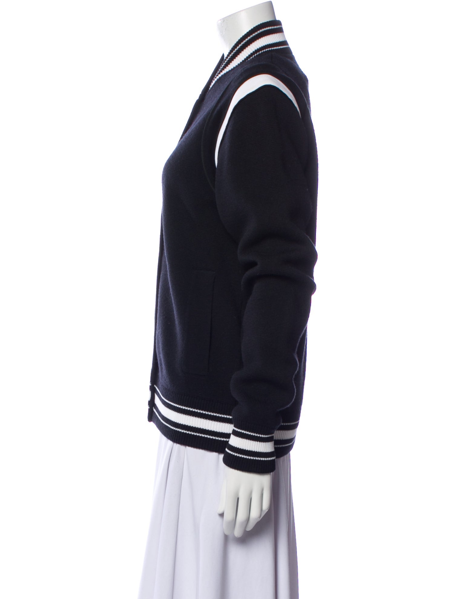 Givenchy Wool Colorblock Pattern Bomber Jacket