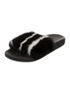 Givenchy Leather Animal Print Slides