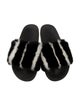 Givenchy Leather Animal Print Slides