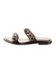 Givenchy Leather Chain-Link Accents Slides