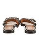 Givenchy Leather Chain-Link Accents Slides
