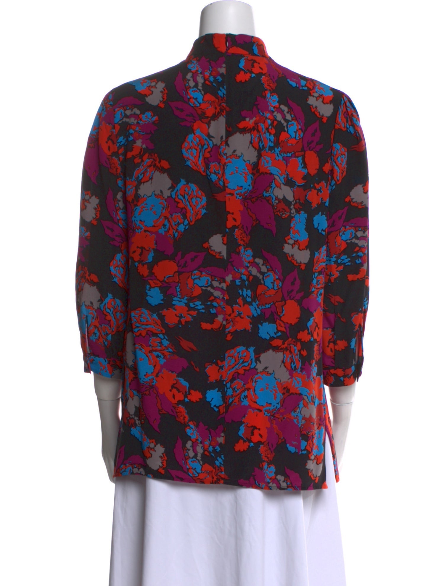 Givenchy Silk Floral Print Blouse