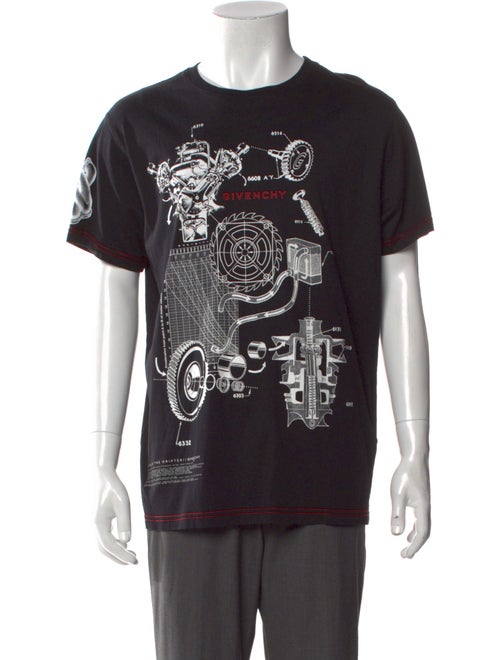 Givenchy Graphic Print Crew Neck T-Shirt