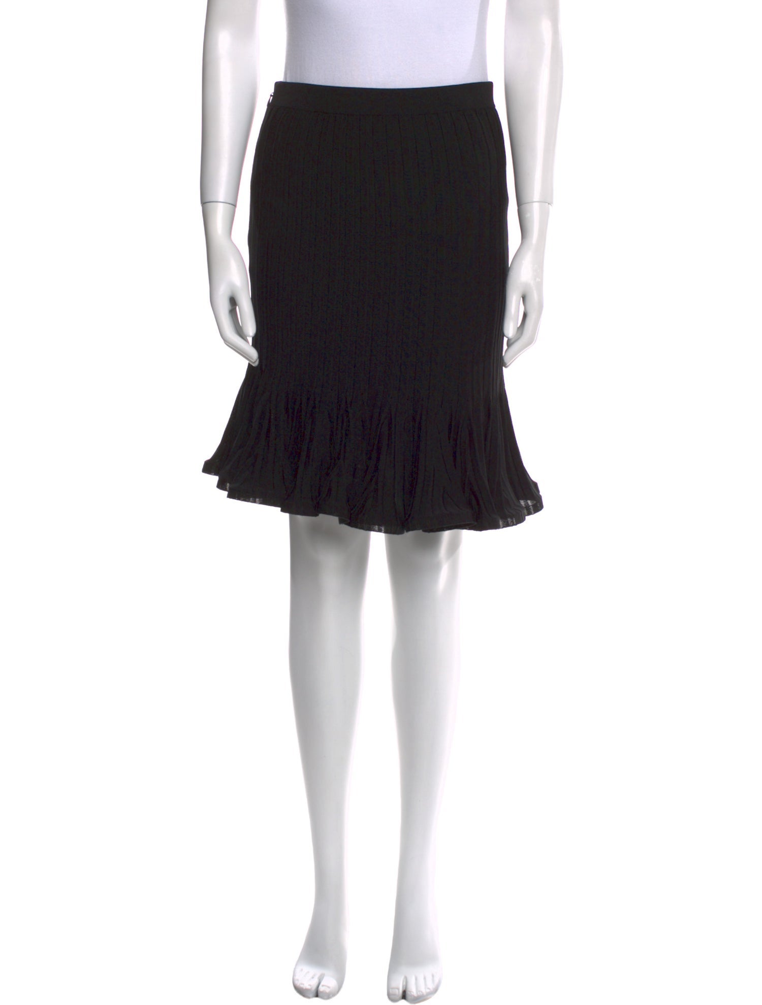 Givenchy Ruffle Embellishment Knee-Length Skirt