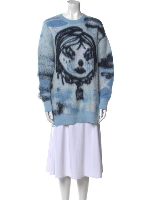 Givenchy Mohair Tie-Dye Print Sweater