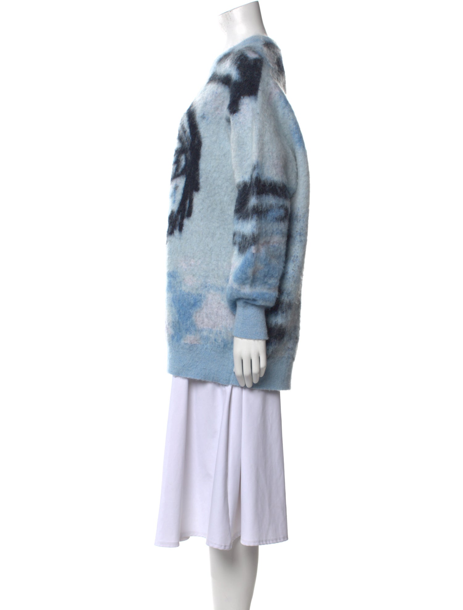 Givenchy Mohair Tie-Dye Print Sweater