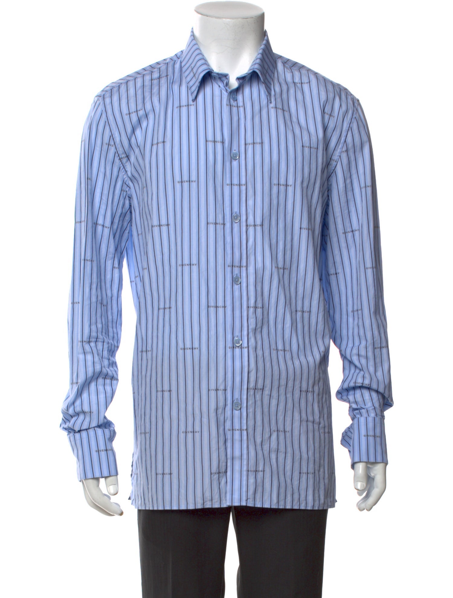 Givenchy Striped Long Sleeve Dress Shirt