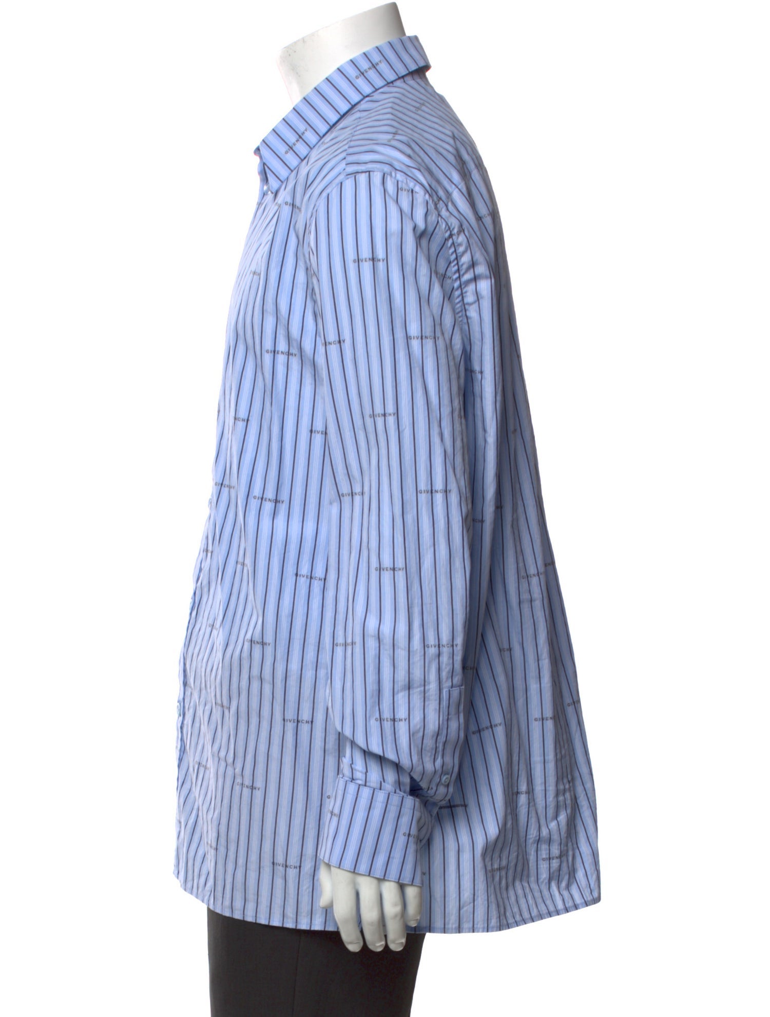 Givenchy Striped Long Sleeve Dress Shirt