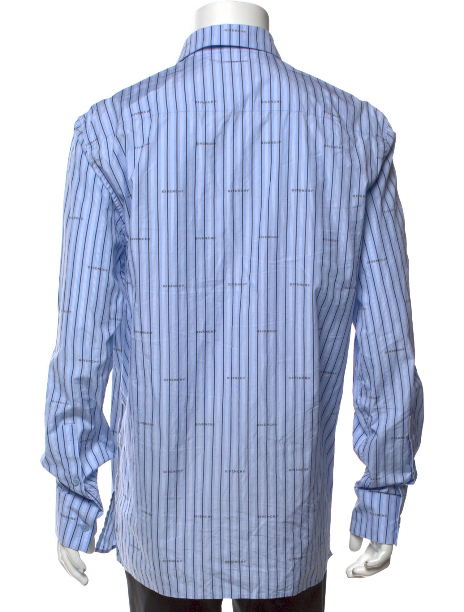 Givenchy Striped Long Sleeve Dress Shirt