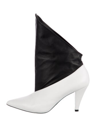 Givenchy Leather Colorblock Pattern Boots