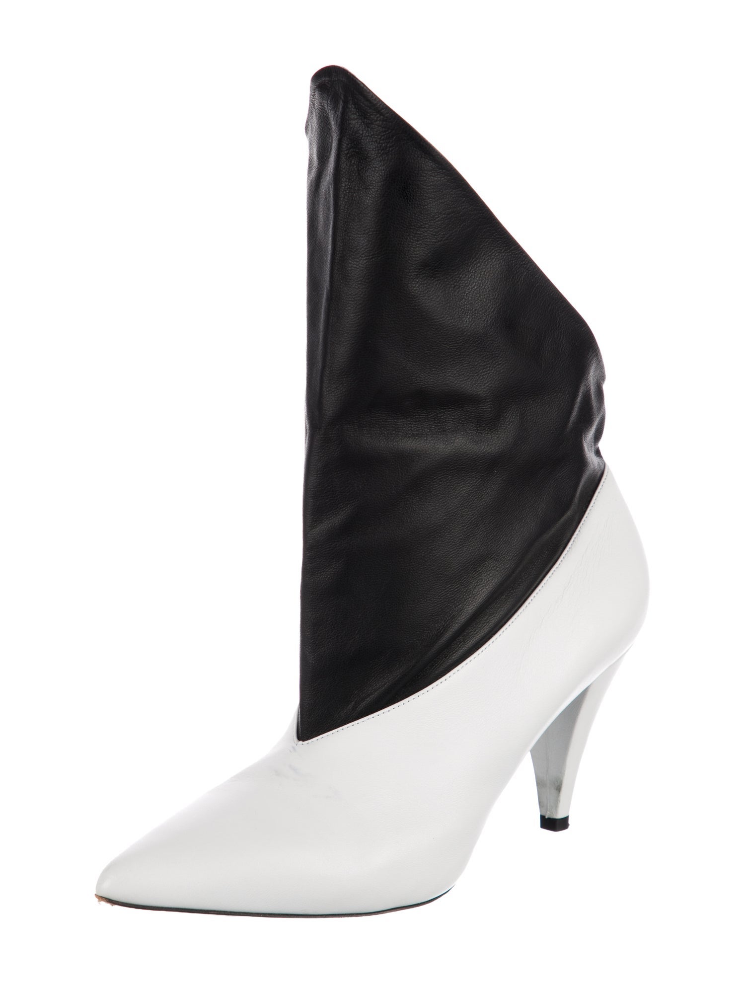 Givenchy Leather Colorblock Pattern Boots