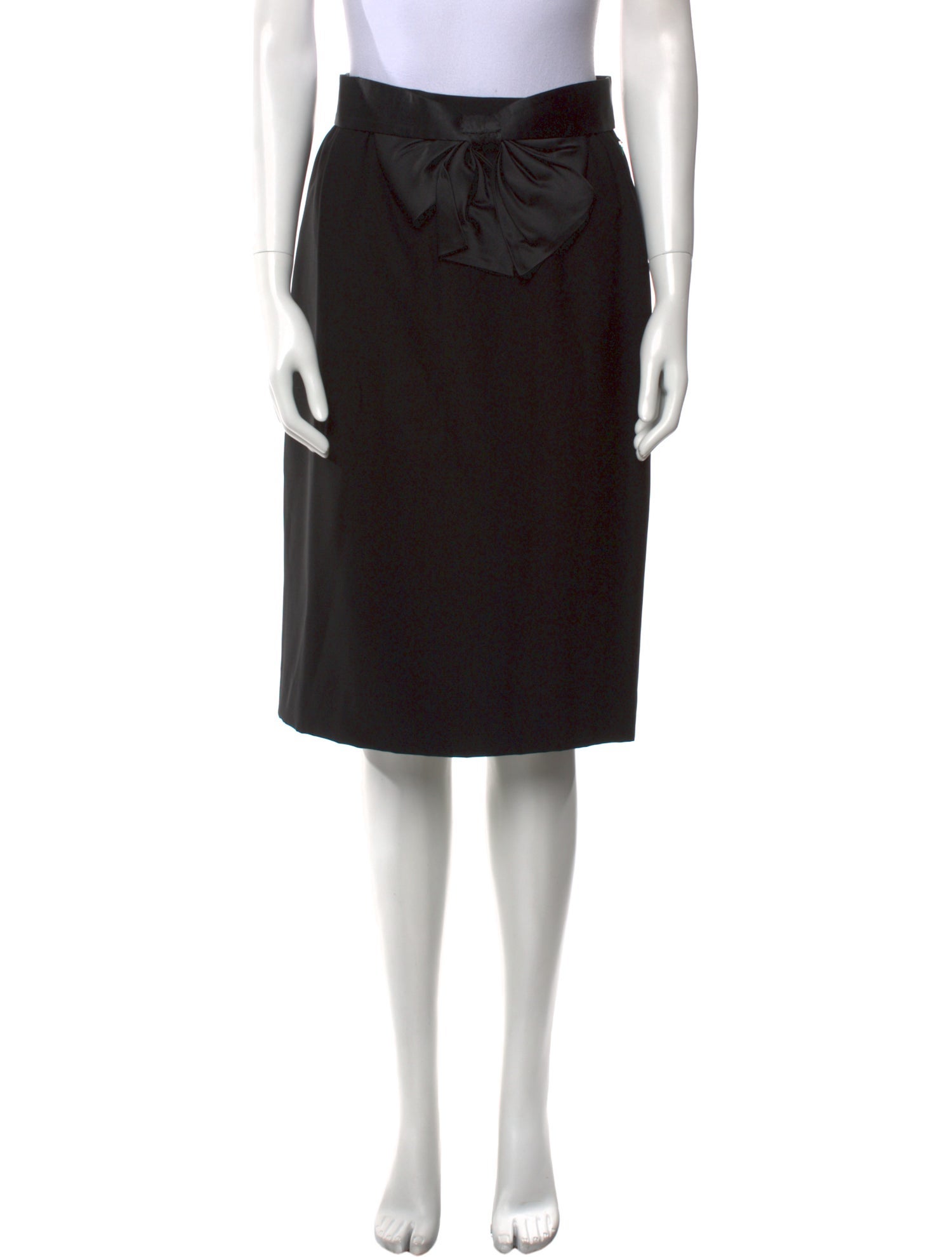 Givenchy Bow Accents Knee-Length Skirt