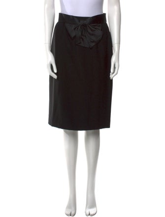 Givenchy Bow Accents Knee-Length Skirt