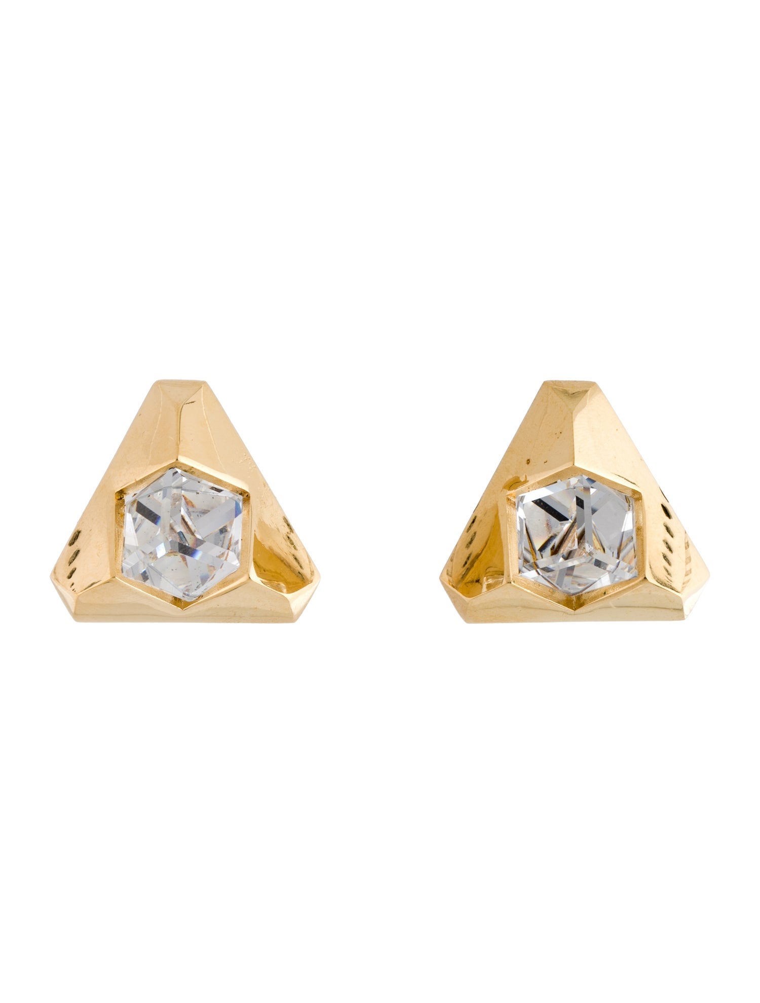 Givenchy Vintage Crystal Clip-On Earrings