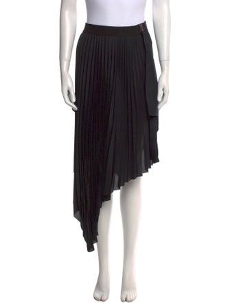 Givenchy Pleated Accents Midi Length Skirt