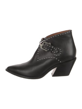 Givenchy Leather Studded Accents Boots
