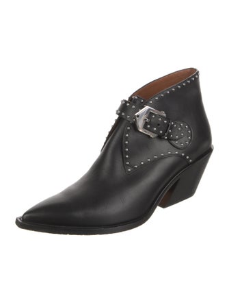 Givenchy Leather Studded Accents Boots