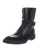 Givenchy Leather Colorblock Pattern Combat Boots