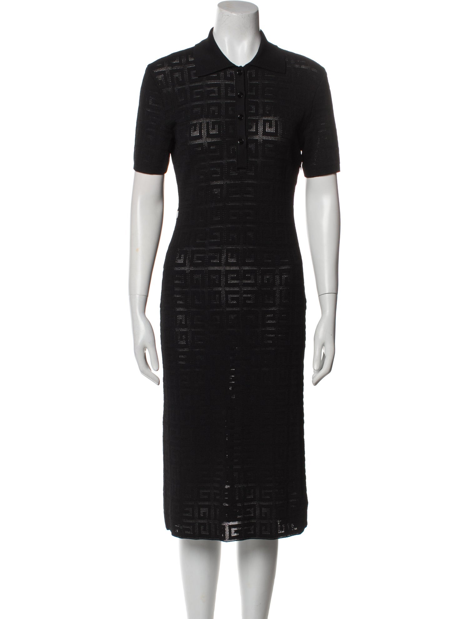 Givenchy Crew Neck Midi Length Dress