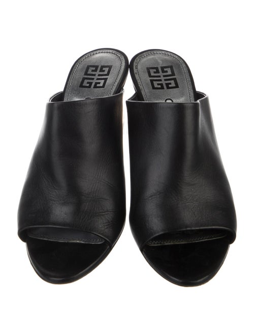 Givenchy Signature Logo Leather Slides