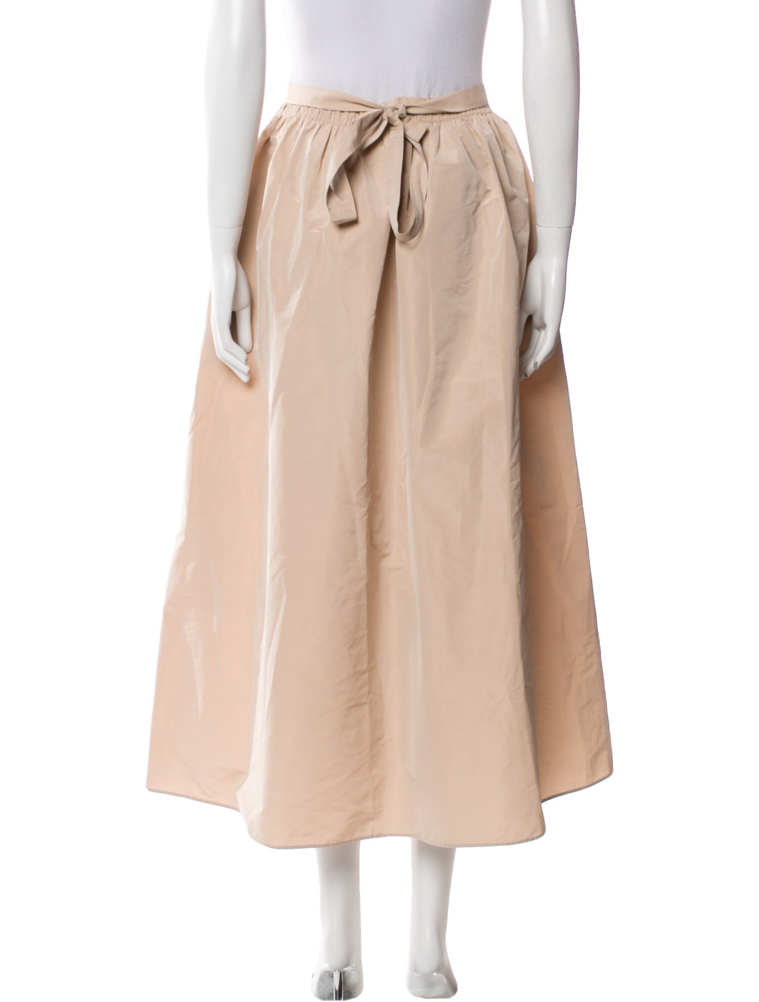 Givenchy Pleated Accents Midi Length Skirt