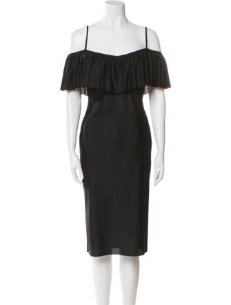 Givenchy Off-The-Shoulder Midi Length Dress