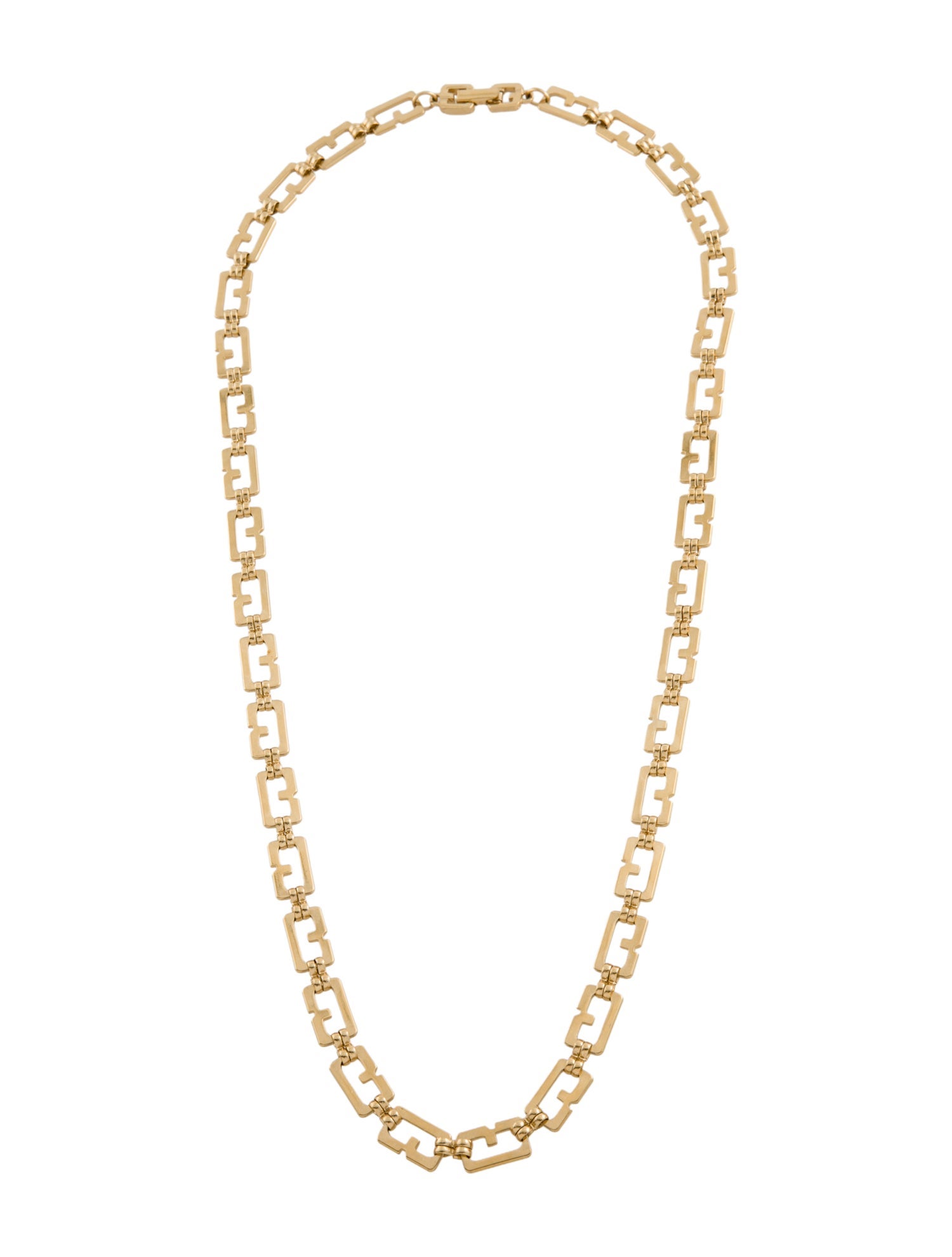 Givenchy Vintage 'G' Chained Necklace