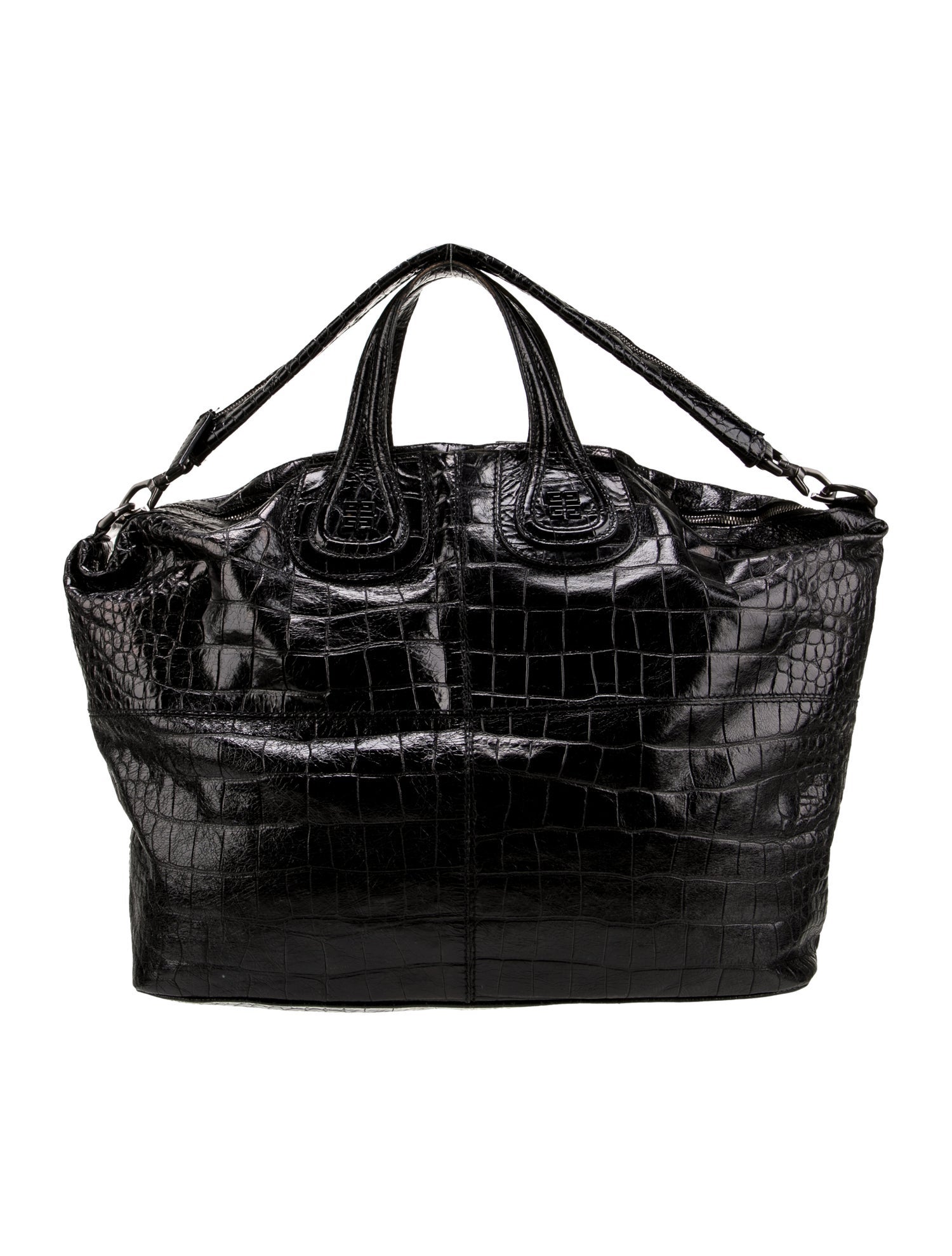 Givenchy Embossed Leather Messenger Bag