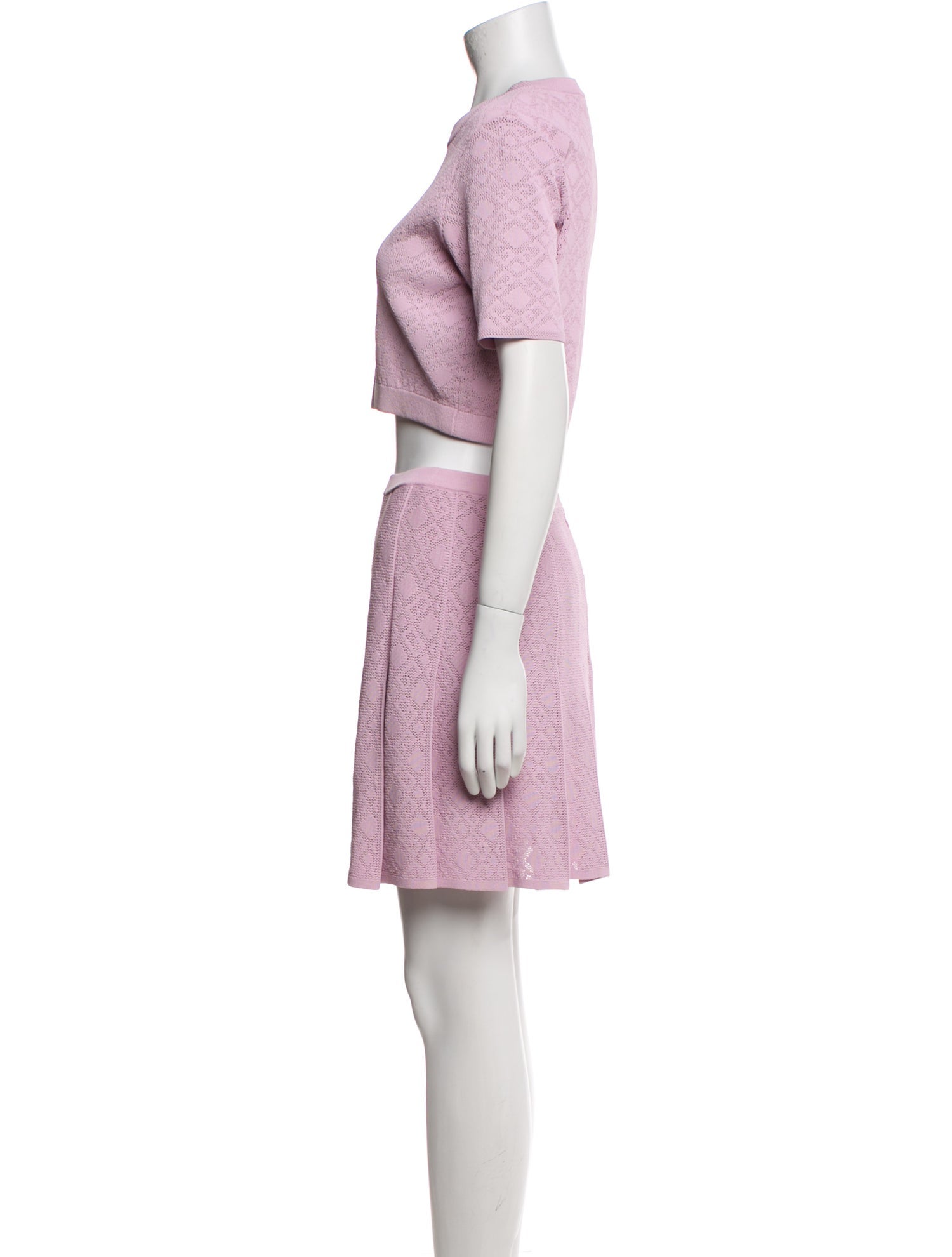 Givenchy Crochet Trim Skirt Set