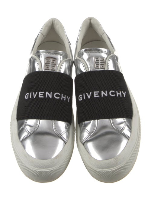 Givenchy Leather Embroidered Accent Sneakers