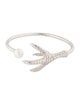 Givenchy Faux Pearl Rooster Leg Cuff Bracelet