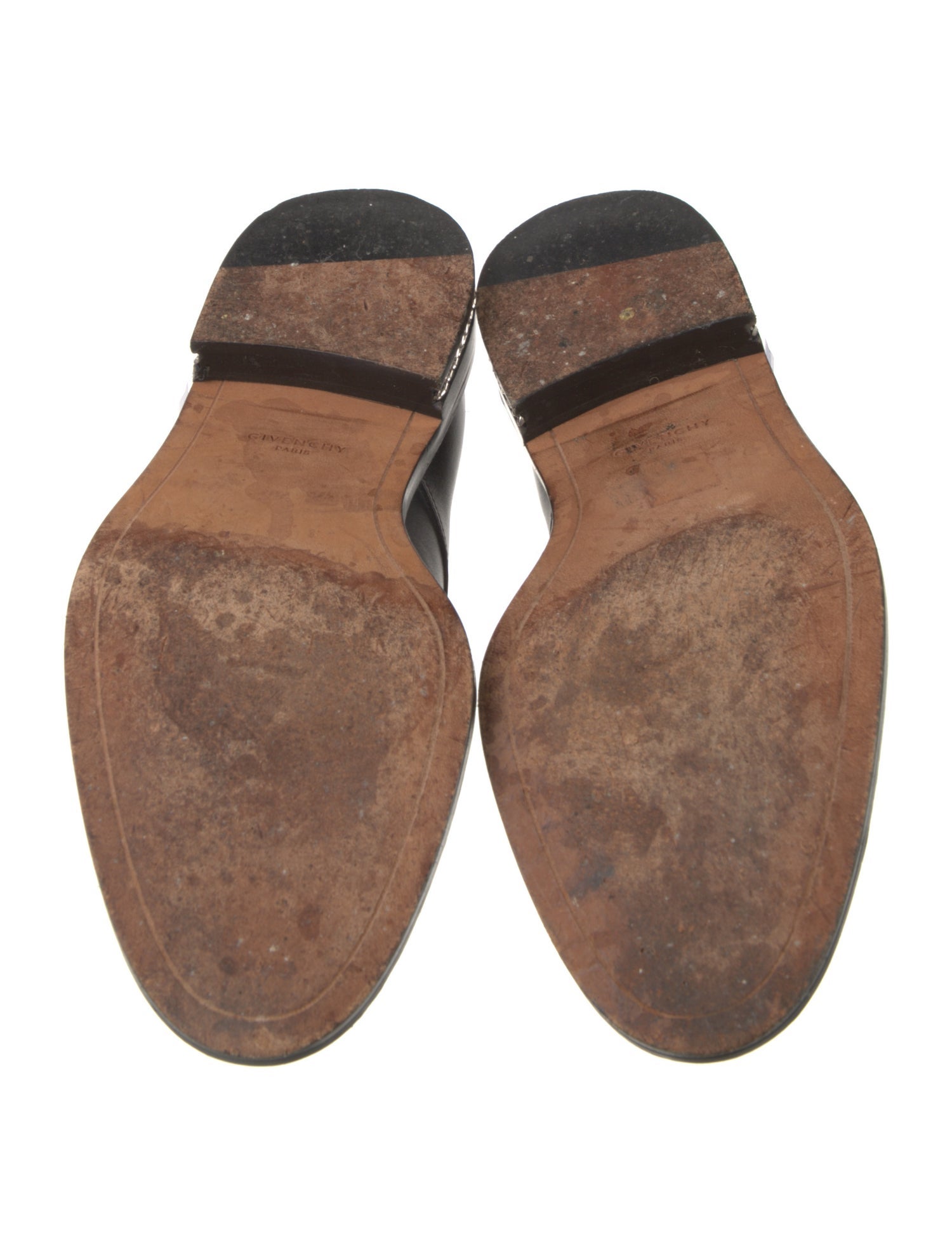 Givenchy Leather Chain-Link Accents Oxfords