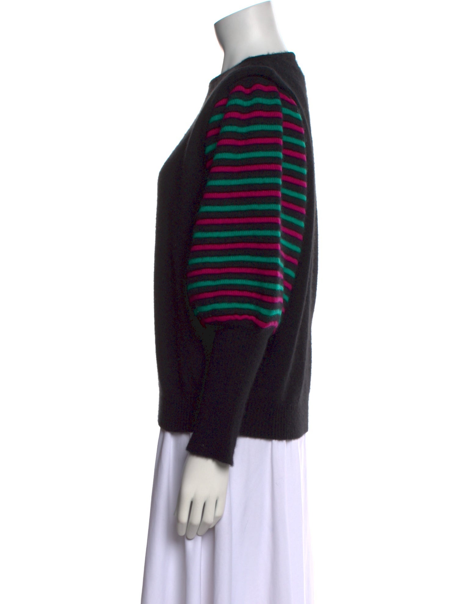 Givenchy Striped Bateau Neckline Sweater