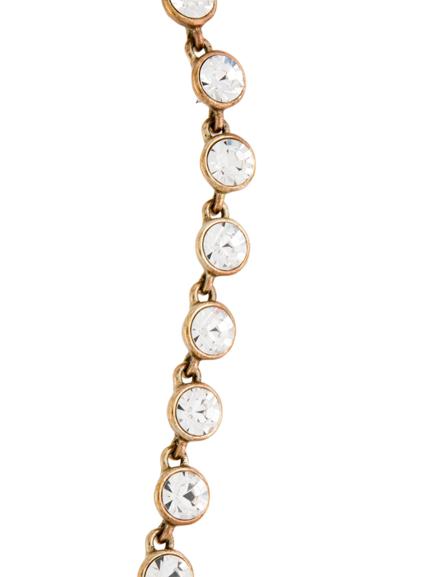 Givenchy Crystal Chain Link Necklace